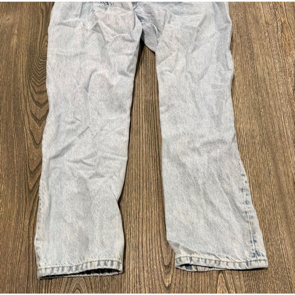 Topsop Womens Straight Jeans Mid Rise Button Fly Denim Light Wash Blue Size 30 - Picture 10 of 11